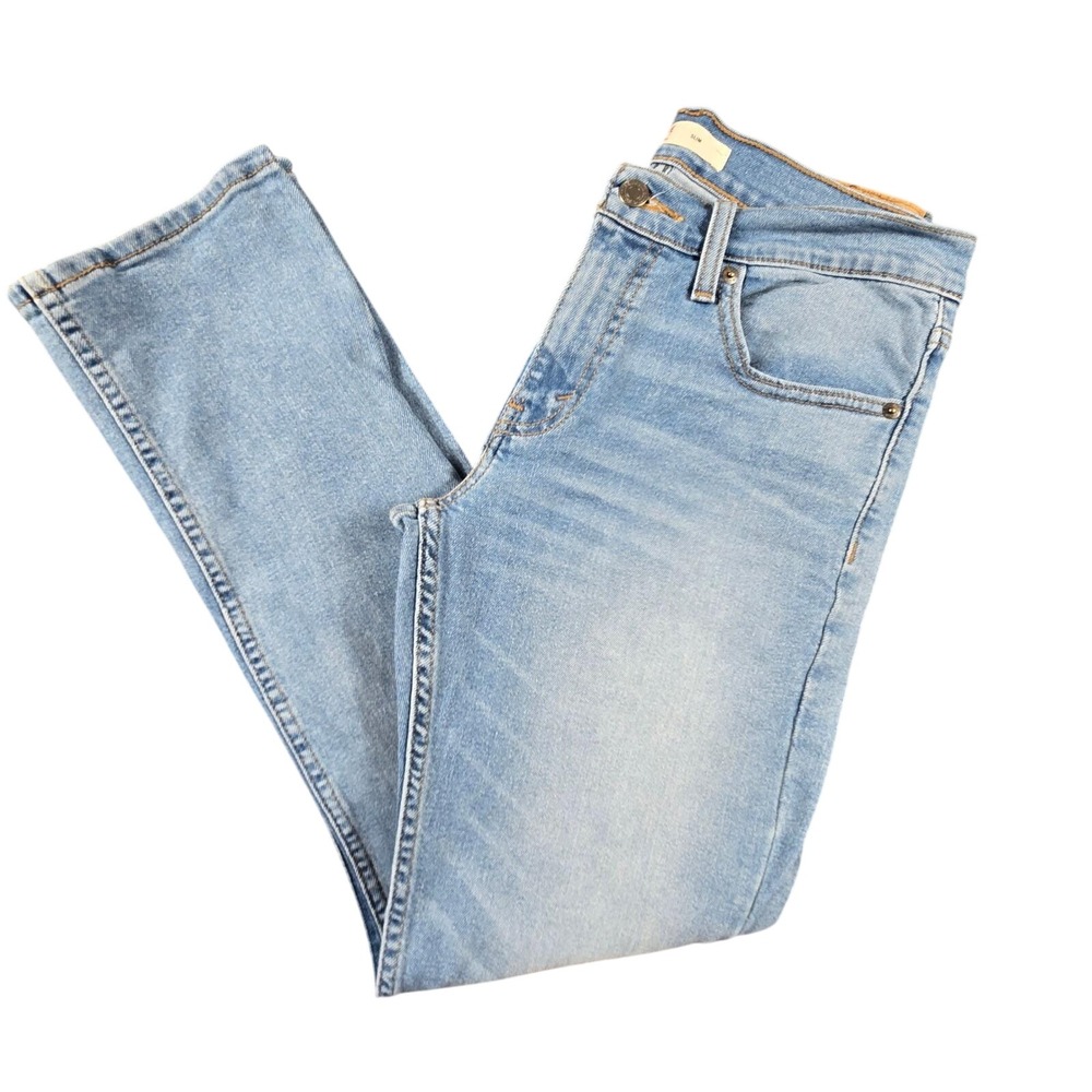Signature by Levi Strauss Slim Fit Jeans Mens 29x30 Light Wash Blue Denim Pants